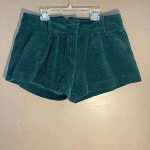 Galeries Lafayette  green corduroy shorts
